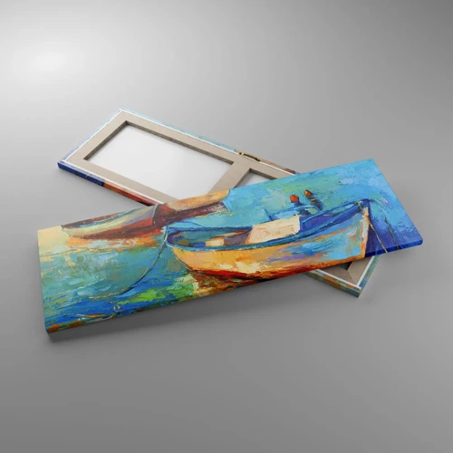 Cuadro sobre lienzo - Impresión de Imagen - En la bahía sur - 90x30 cm