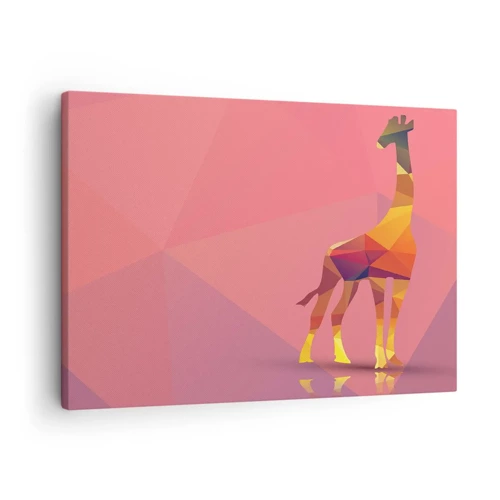 Cuadro sobre lienzo - Impresión de Imagen - En los colores de la sabana - 70x50 cm