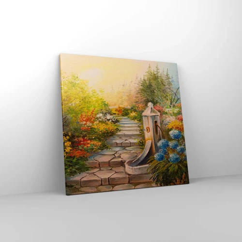 Cuadro sobre lienzo - Impresión de Imagen - En plena floración - 50x50 cm