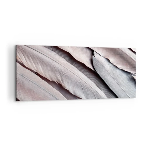 Cuadro sobre lienzo - Impresión de Imagen - En rosa plateado - 100x40 cm