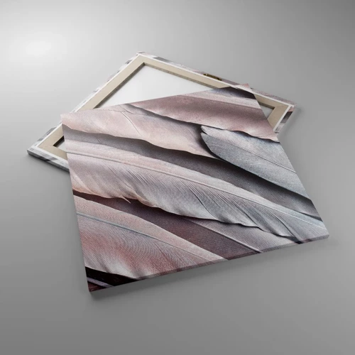 Cuadro sobre lienzo - Impresión de Imagen - En rosa plateado - 70x70 cm