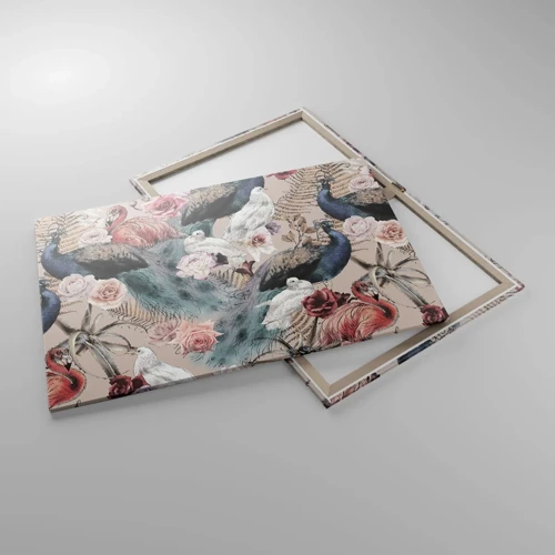 Cuadro sobre lienzo - Impresión de Imagen - En un jardín de palacio - 100x70 cm