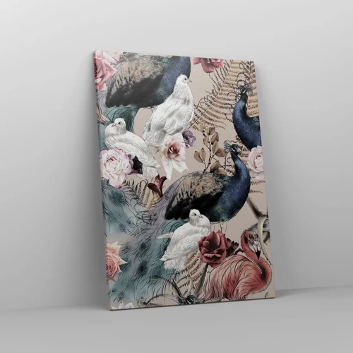 Cuadro sobre lienzo - Impresión de Imagen - En un jardín de palacio - 50x70 cm