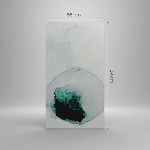 Cuadro sobre lienzo - Impresión de Imagen - En una gota de agua - 55x100 cm