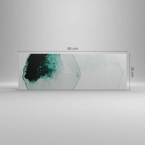 Cuadro sobre lienzo - Impresión de Imagen - En una gota de agua - 90x30 cm