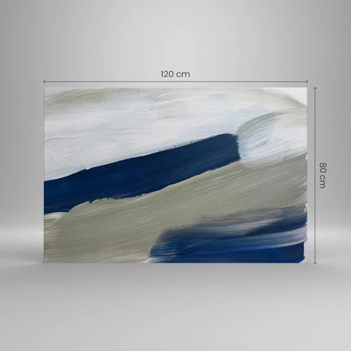 Cuadro sobre lienzo - Impresión de Imagen - Encuentro con el blanco - 120x80 cm