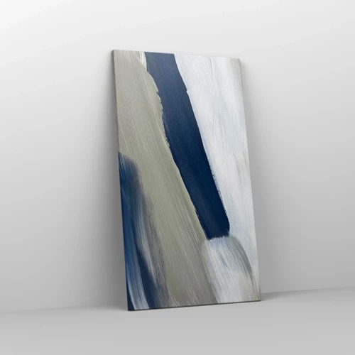 Cuadro sobre lienzo - Impresión de Imagen - Encuentro con el blanco - 45x80 cm