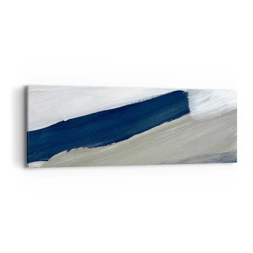 Cuadro sobre lienzo - Impresión de Imagen - Encuentro con el blanco - 90x30 cm