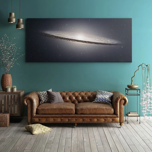 Cuadro sobre lienzo - Impresión de Imagen - Érase una vez en una galaxia muy, muy lejana.... - 100x40 cm