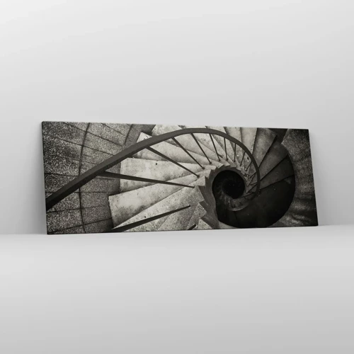 Cuadro sobre lienzo - Impresión de Imagen - Escaleras arriba, escaleras abajo - 140x50 cm