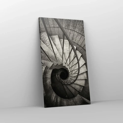 Cuadro sobre lienzo - Impresión de Imagen - Escaleras arriba, escaleras abajo - 45x80 cm