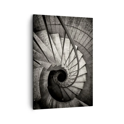 Cuadro sobre lienzo - Impresión de Imagen - Escaleras arriba, escaleras abajo - 50x70 cm