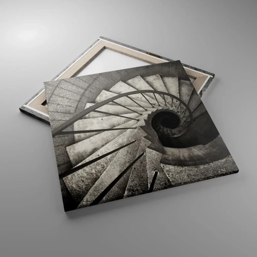 Cuadro sobre lienzo - Impresión de Imagen - Escaleras arriba, escaleras abajo - 60x60 cm