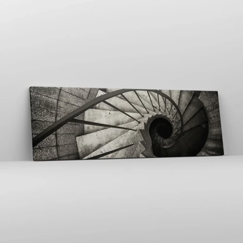 Cuadro sobre lienzo - Impresión de Imagen - Escaleras arriba, escaleras abajo - 90x30 cm