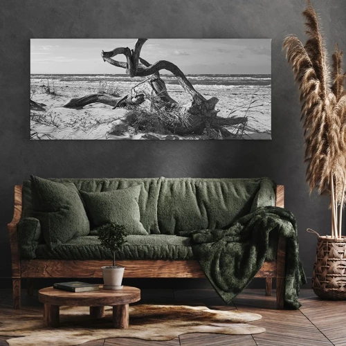 Cuadro sobre lienzo - Impresión de Imagen - Escultura marina - 120x50 cm