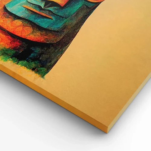 Cuadro sobre lienzo - Impresión de Imagen - Escultural, pero simpática - 45x80 cm