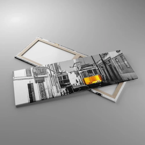 Cuadro sobre lienzo - Impresión de Imagen - Espíritu de Lisboa - 140x50 cm