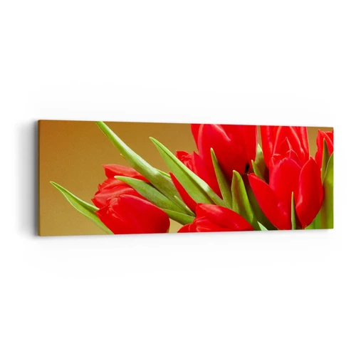 Cuadro sobre lienzo - Impresión de Imagen - Estallido de alegría primaveral - 90x30 cm
