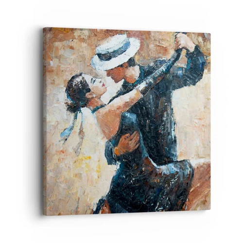 Cuadro sobre lienzo - Impresión de Imagen - Estilo Rudolf Valentino - 30x30 cm