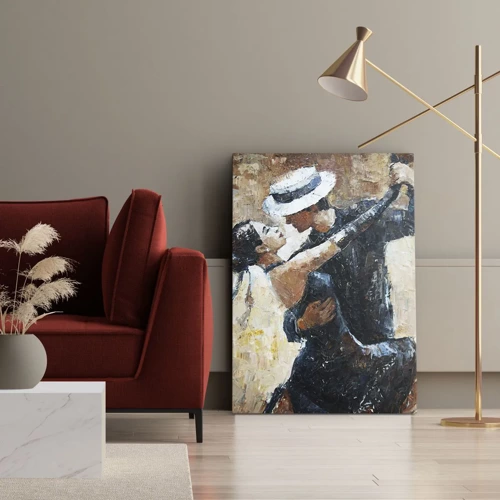 Cuadro sobre lienzo - Impresión de Imagen - Estilo Rudolf Valentino - 50x70 cm