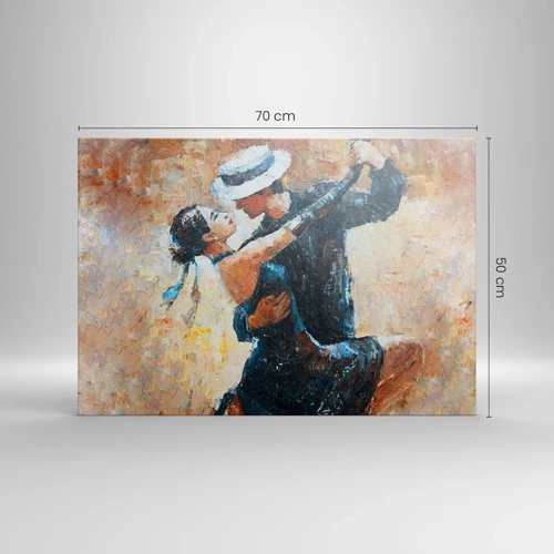 Cuadro sobre lienzo - Impresión de Imagen - Estilo Rudolf Valentino - 70x50 cm