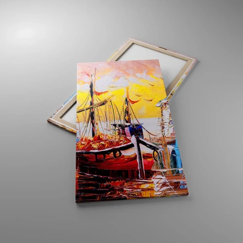 Cuadro sobre lienzo - Impresión de Imagen - Feliz regreso - 65x120 cm