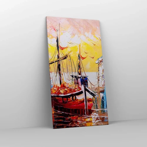 Cuadro sobre lienzo - Impresión de Imagen - Feliz regreso - 65x120 cm