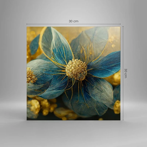 Cuadro sobre lienzo - Impresión de Imagen - Flor de oro - 30x30 cm