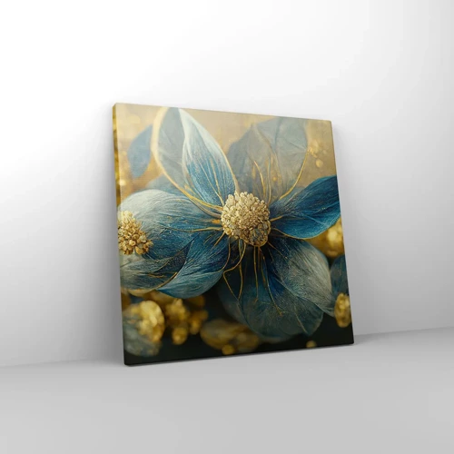 Cuadro sobre lienzo - Impresión de Imagen - Flor de oro - 30x30 cm