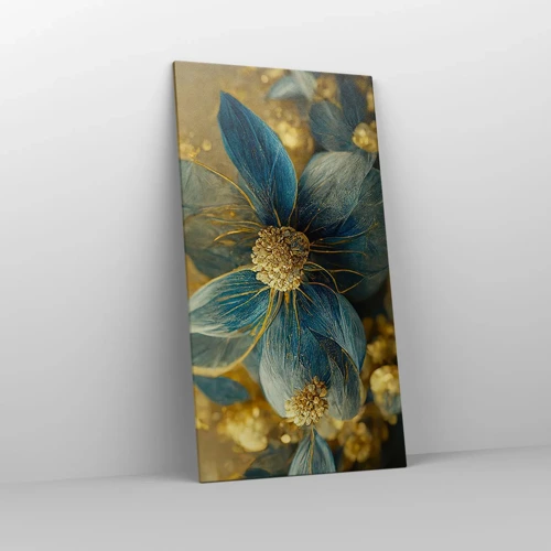 Cuadro sobre lienzo - Impresión de Imagen - Flor de oro - 65x120 cm