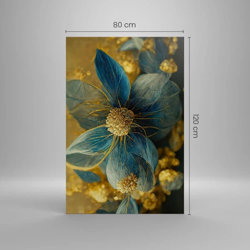 Cuadro sobre lienzo - Impresión de Imagen - Flor de oro - 80x120 cm