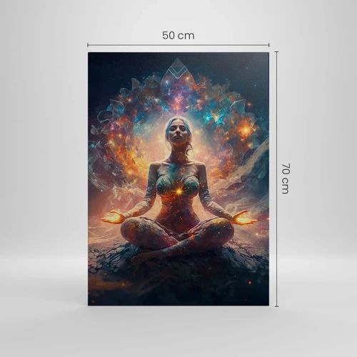 Cuadro sobre lienzo - Impresión de Imagen - Flujo de buena energía - 50x70 cm