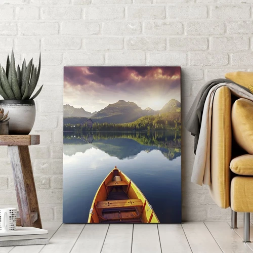 Cuadro sobre lienzo - Impresión de Imagen - Frente a la naturaleza - 50x70 cm