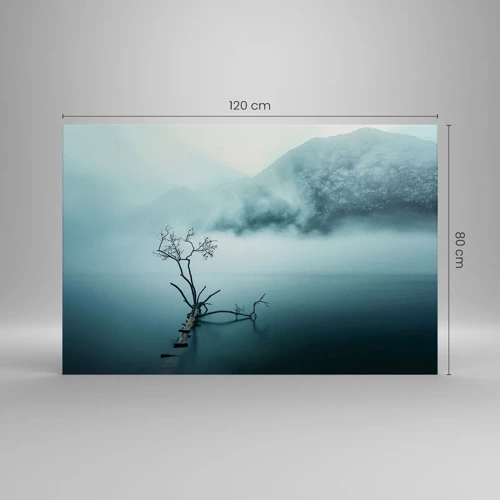 Cuadro sobre lienzo - Impresión de Imagen - Fuera del agua y de la niebla - 120x80 cm