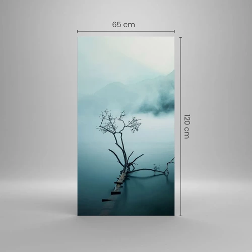 Cuadro sobre lienzo - Impresión de Imagen - Fuera del agua y de la niebla - 65x120 cm