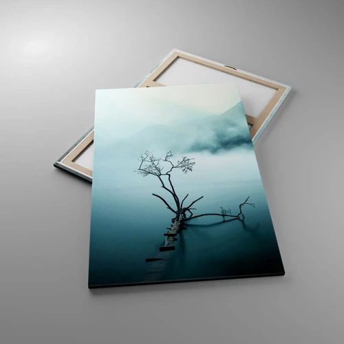 Cuadro sobre lienzo - Impresión de Imagen - Fuera del agua y de la niebla - 80x120 cm
