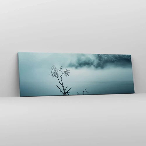 Cuadro sobre lienzo - Impresión de Imagen - Fuera del agua y de la niebla - 90x30 cm