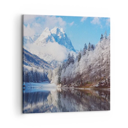 Cuadro sobre lienzo - Impresión de Imagen - Guardia de nieve - 60x60 cm