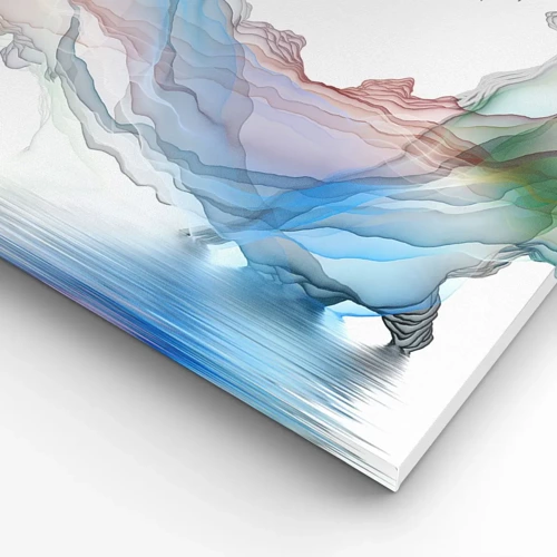 Cuadro sobre lienzo - Impresión de Imagen - Hacia las montañas de cristal - 50x70 cm