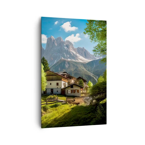Cuadro sobre lienzo - Impresión de Imagen - Idilio alpino - 80x120 cm