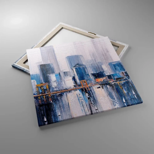 Cuadro sobre lienzo - Impresión de Imagen - Impresión neoyorquina - 70x70 cm