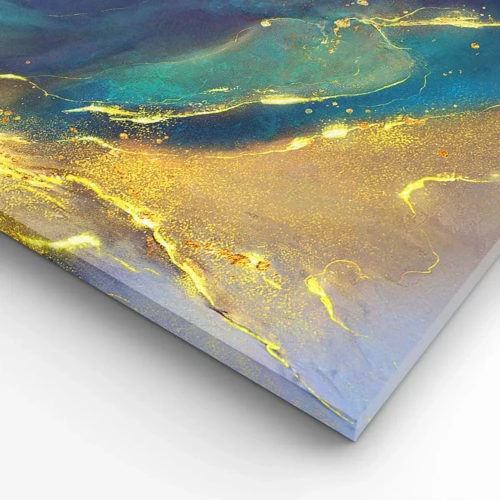 Cuadro sobre lienzo - Impresión de Imagen - Inundación dorada - 45x80 cm