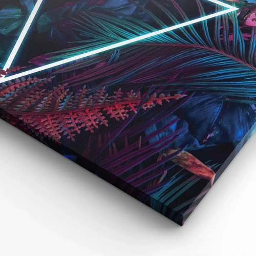 Cuadro sobre lienzo - Impresión de Imagen - Jardín fluorescente - 50x50 cm