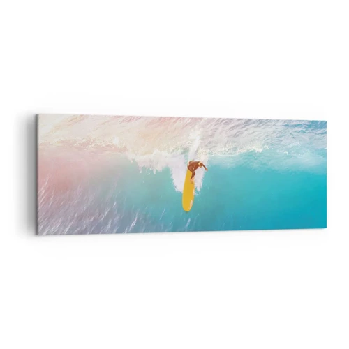 Cuadro sobre lienzo - Impresión de Imagen - Jinete del océano - 140x50 cm