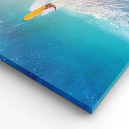 Cuadro sobre lienzo - Impresión de Imagen - Jinete del océano - 140x50 cm