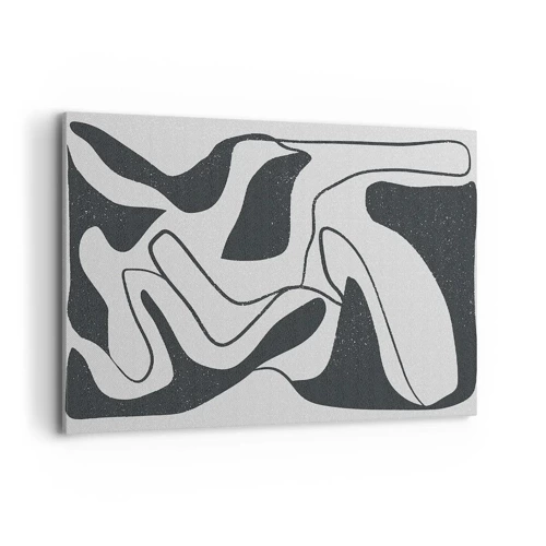 Cuadro sobre lienzo - Impresión de Imagen - Juego abstracto en un laberinto - 100x70 cm