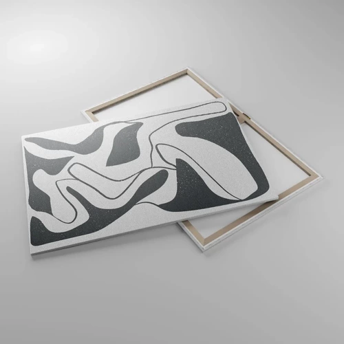 Cuadro sobre lienzo - Impresión de Imagen - Juego abstracto en un laberinto - 100x70 cm