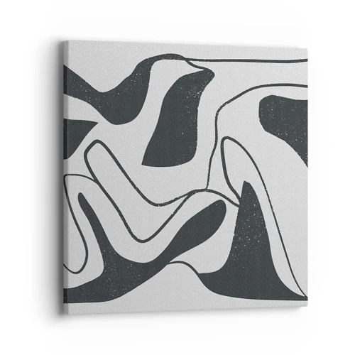 Cuadro sobre lienzo - Impresión de Imagen - Juego abstracto en un laberinto - 40x40 cm