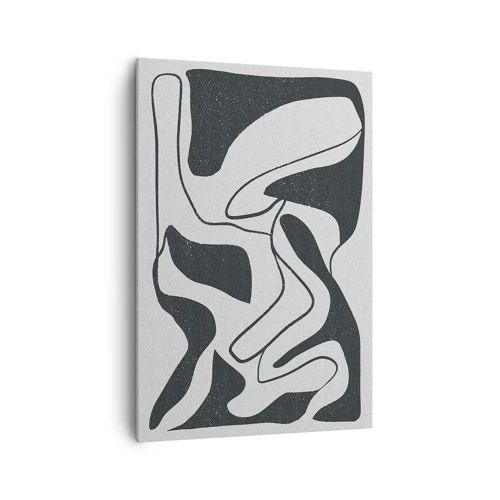 Cuadro sobre lienzo - Impresión de Imagen - Juego abstracto en un laberinto - 70x100 cm