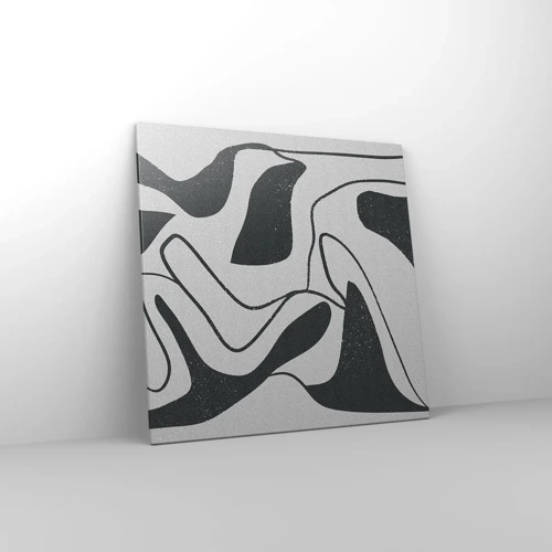Cuadro sobre lienzo - Impresión de Imagen - Juego abstracto en un laberinto - 70x70 cm